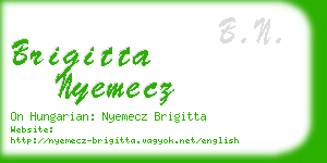 brigitta nyemecz business card